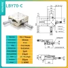 Precision micro-adjustment XY axis displacement platform, stainless steel LBX/LBY-40/50/60/70/80/100 manual slide