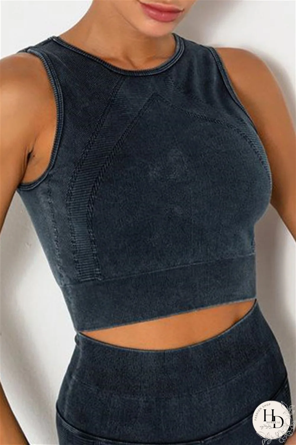 Grey Casual Sportswear Solid Vests