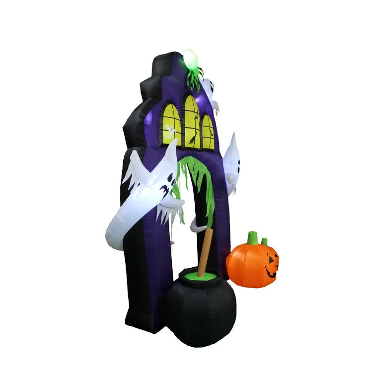 Castle with Pumpkin and Ghost Archway