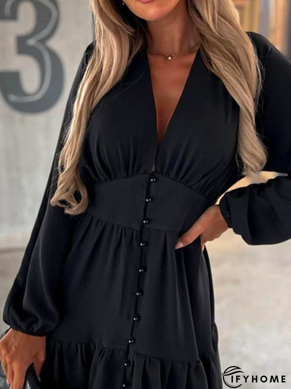 Plain Casual Dress | IFYHOME