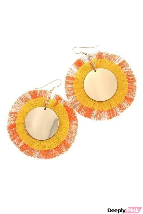 Sun Tassels Earring