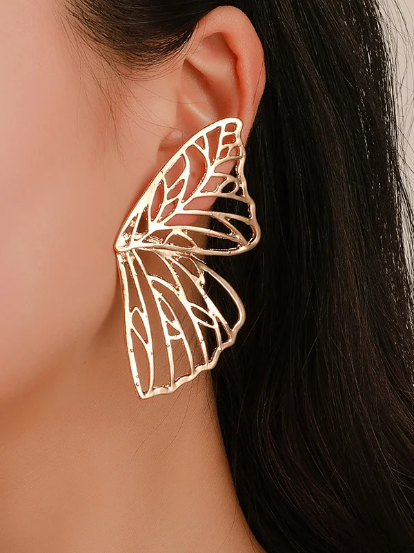 Butterfly Shape Hollow Earrings Accessories