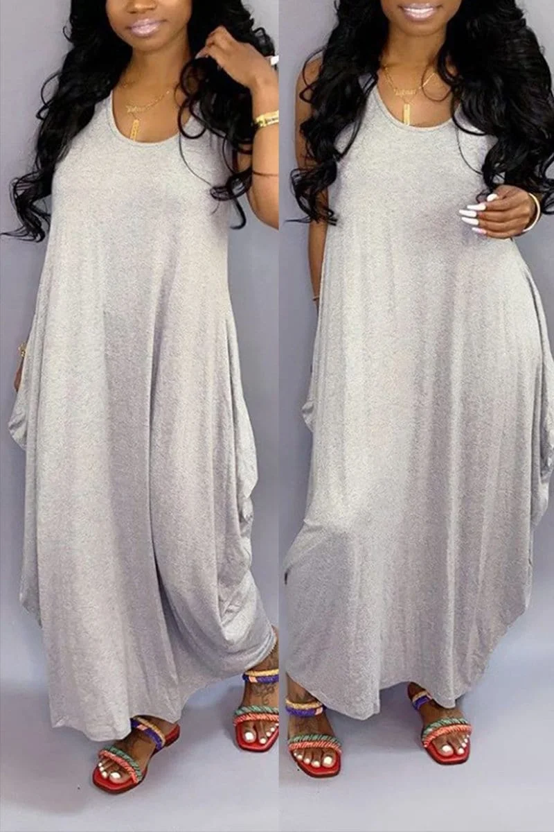 Fashion Casual Sleeveless Irregular Dress