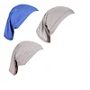 Plain Color Tube Base Cap High Elastic Women's Hijab Cap
