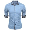 New Fashion Plaid Colorblock Casual Shirt