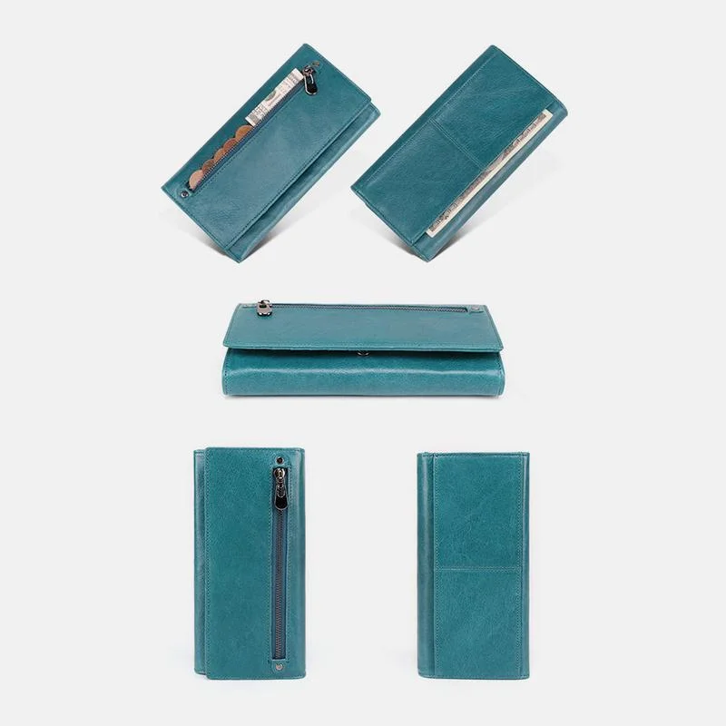 Genuine Leather RFID Vintage Wallet