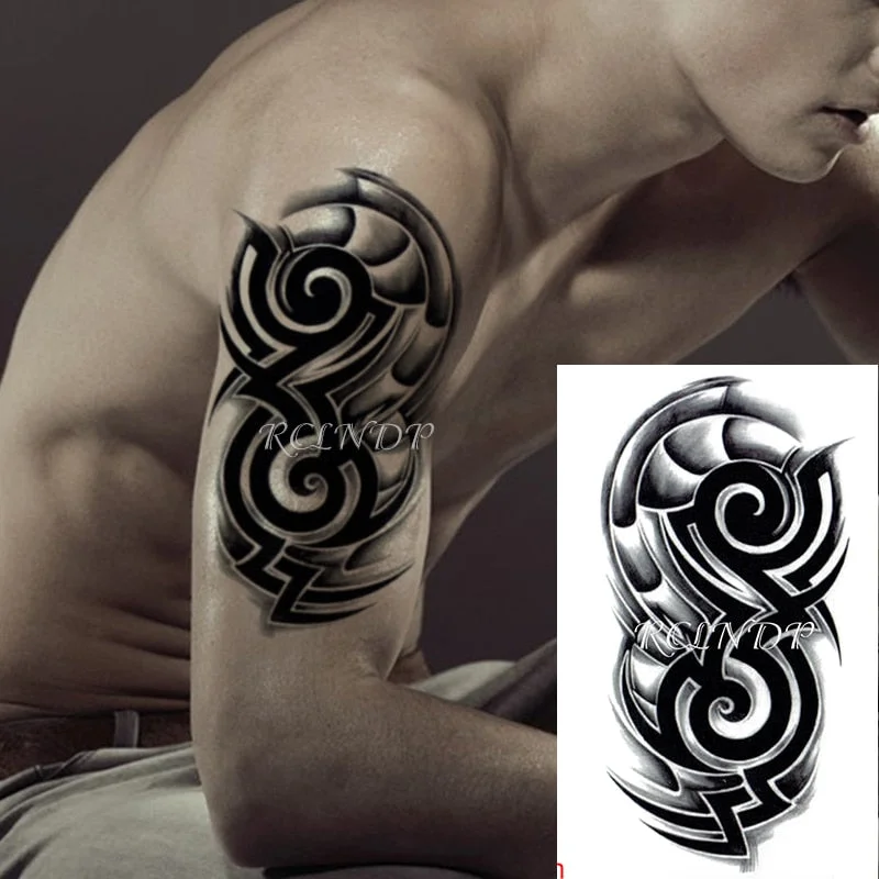 Waterproof Temporary Tattoo Sticker Arabic Letter Heart Love Pattern Personality Fake Tatoo Flash Tatto for Girl Women Men