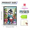 Weihnachtspinguin - 5d DIY Basteln Notizbuch