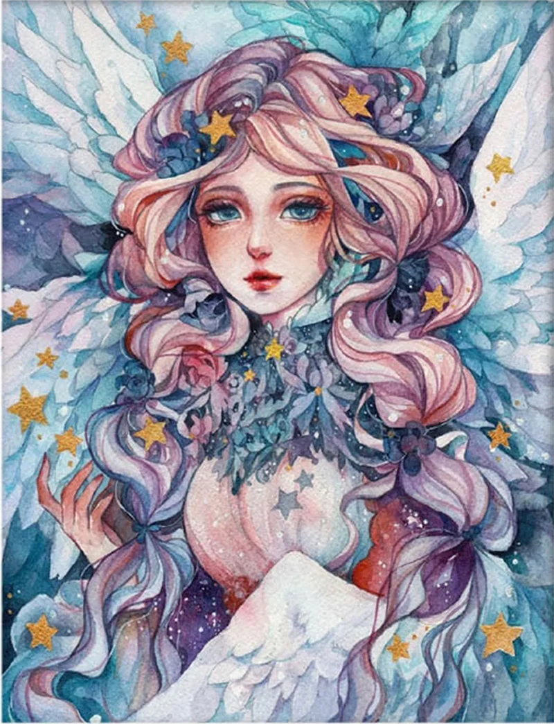 Diamond Painting - Full Round/Square Drill - Girl(30*40 - 50*60cm)