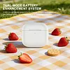 For Airpods 4th Generation Wireless Charger Case Replacement USB-C/Wireless Charging BT Earphones Charging Box 450mAh Headphone Storage Charger Box Without Earbuds