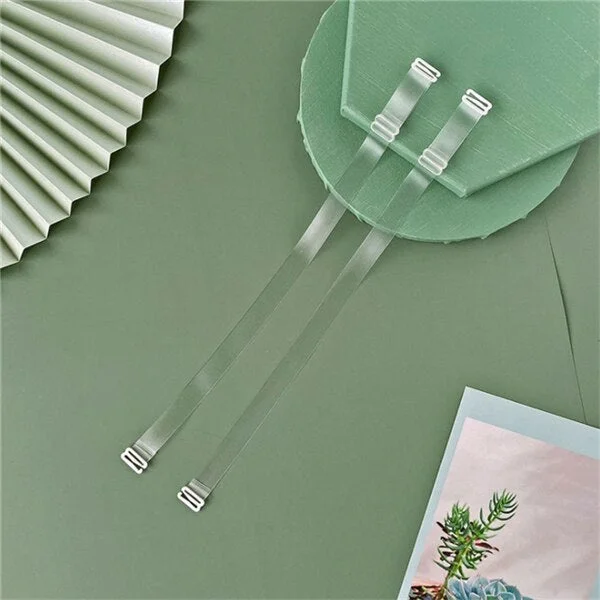 Transparent Bras Straps Beauty Back Sexy Print Shoulder Brassiere Invisiable Straps Urtal Thin Women Underwear Bra Accessories