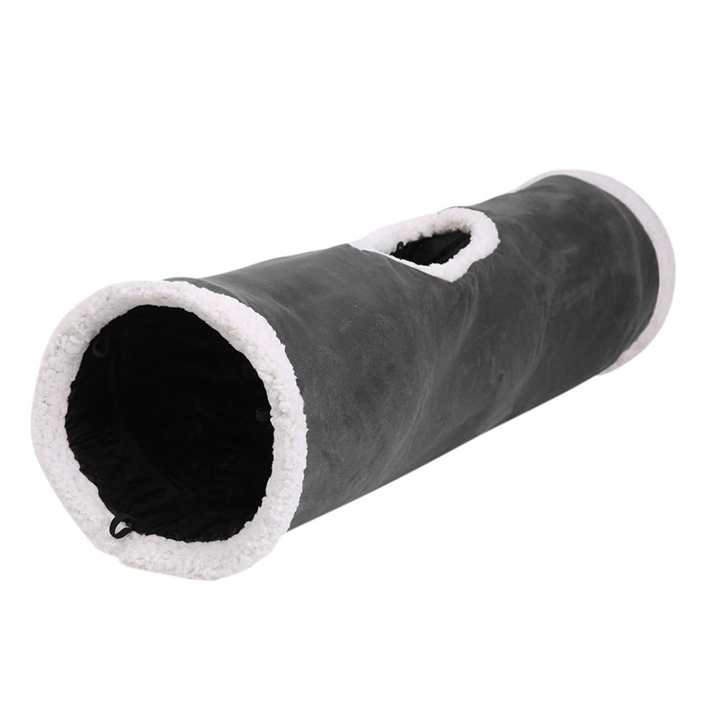 

Collapsible Pet Cat Tunnel for Indoor Outdoor Suede Hideaway Tube Play Toys, 501 Original