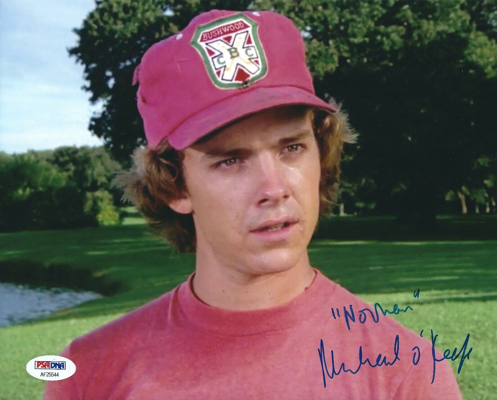 Michael O'Keefe Signed 'Caddyshack' 8x10 Photo Poster painting PSA AF25544