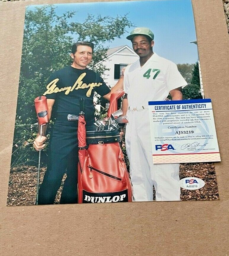 GARY PLAYER SIGNED PGA GOLF VINTAGE MASTERS 8X10 Photo Poster painting PSA CERTIFIED