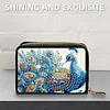 2pcs Peacock Pattern Diamond Painting Fashion Card Holder Compact Coin Purse