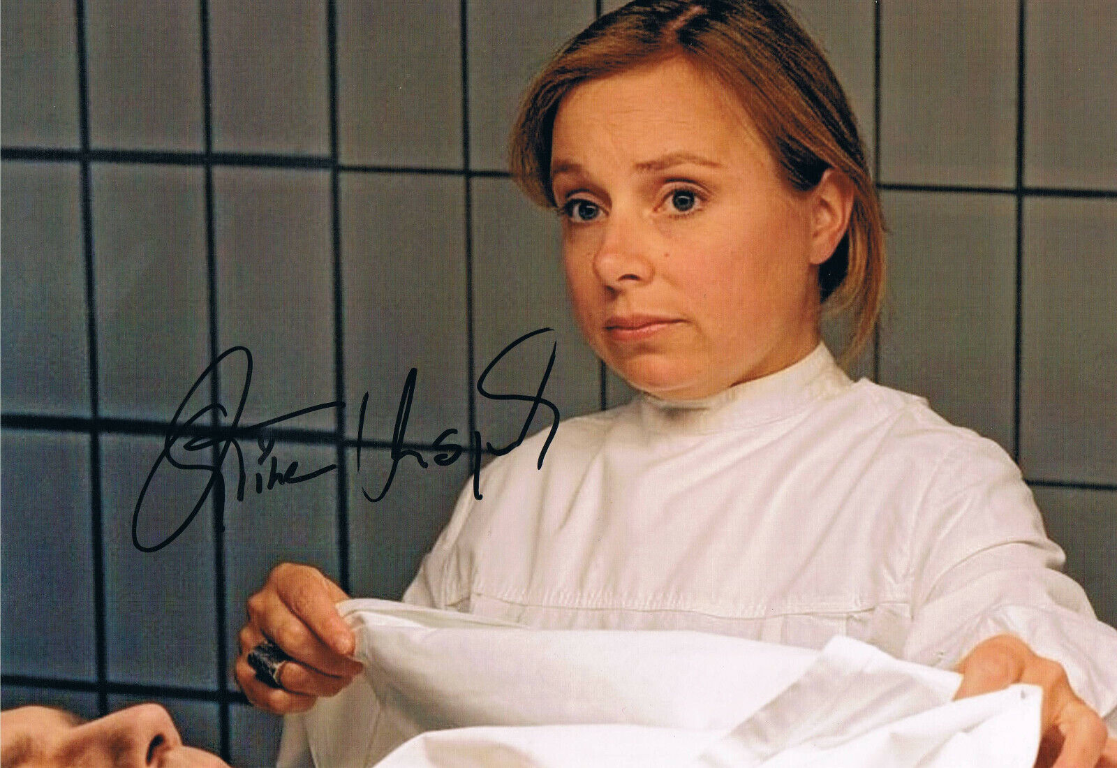 Christine Urspruch 1970- genuine autograph Photo Poster painting 8x12