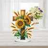 Acryl Kreuz Sonnenblume - 5d DIY Handwerk Ornament