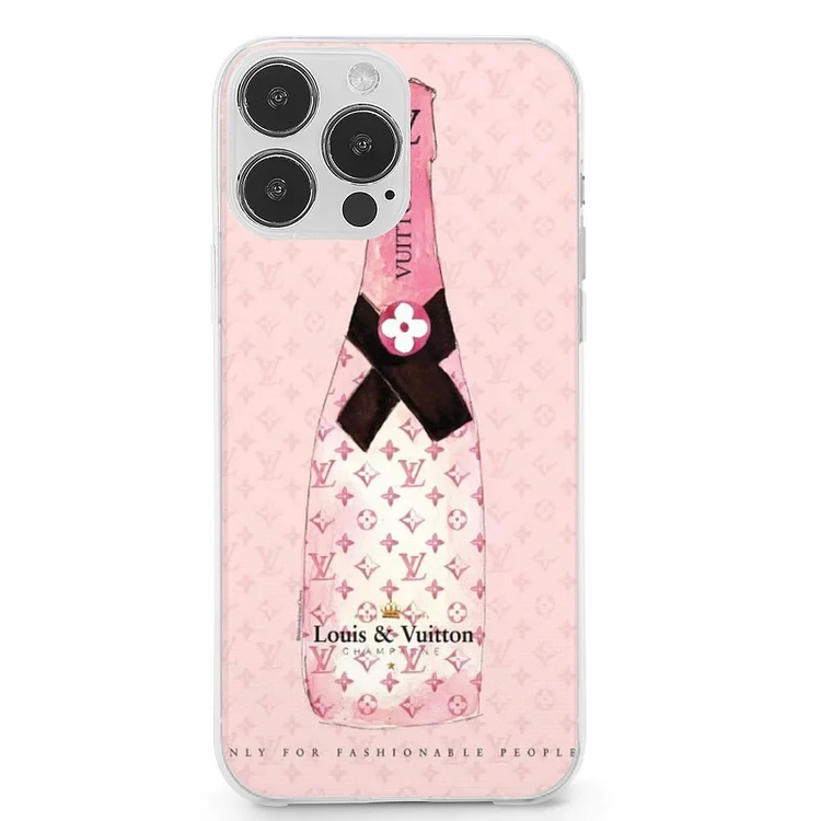 Louis Vuitton Champagne Mobile Phone Case Shell For IPhone 13 and iPhone14 Pro Max and IPhone 15 Plus Case - Heather Prints Shirts
