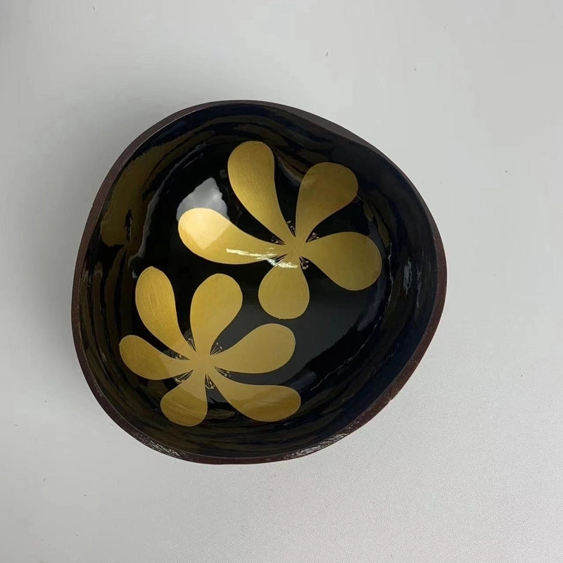 Pastoral Solid Color Coconut Shell Charcoal Shell Tableware 1 Piece