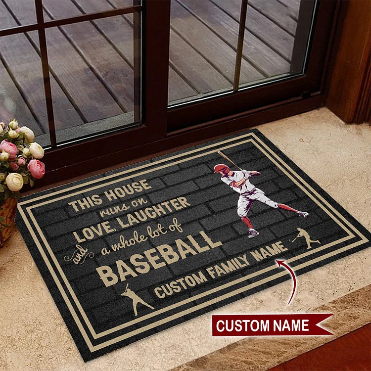 Personalized Baseball Doormat|D12