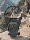 Motorcycle Leg Side Bag with Mesh Bag Waterproof Travle Waist Bag (Black)
