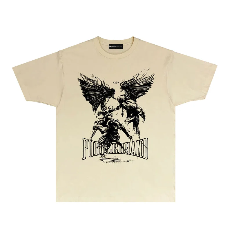 Purple 2023 new fashion T-shirt short sleeves