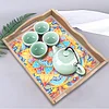Diamond Painting Wooden Trays With Handle - Mandala