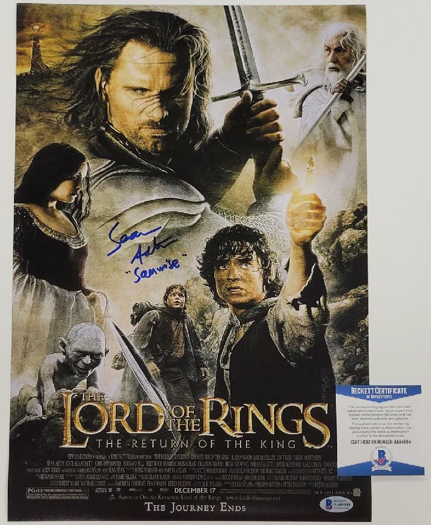 Sean Astin signed Return of the King Samwise