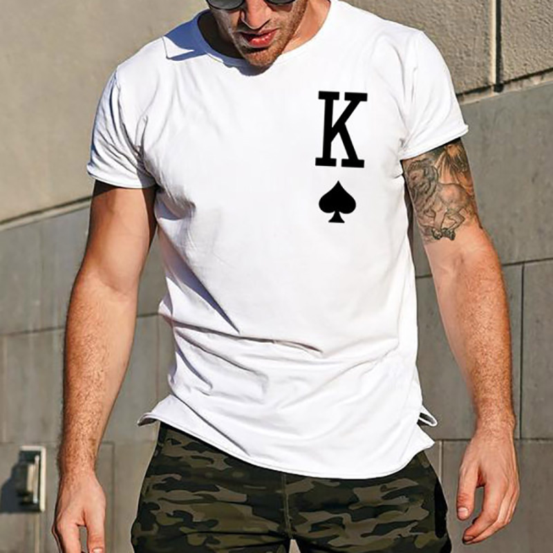 Men's Fashion King Printed T-shirt - Livereid