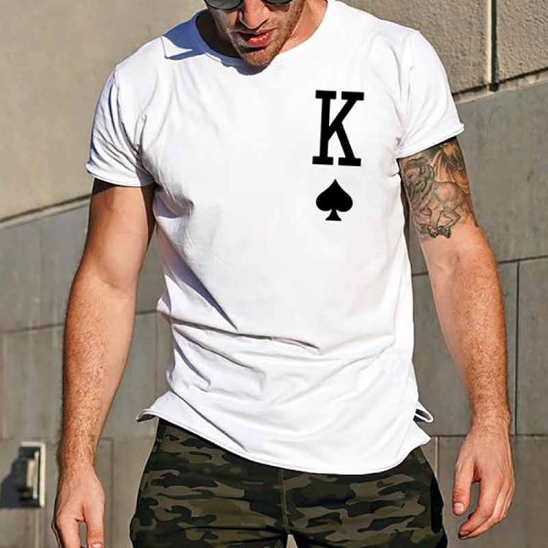 Livereid Men's Fashion King Printed T-shirt - Livereid