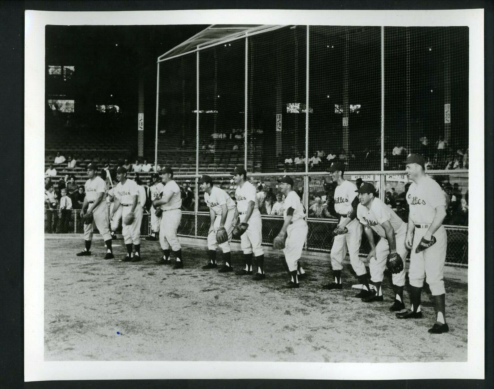 Philadelphia Phillies modern print of circa 1950's image Press Original Photo Poster painting