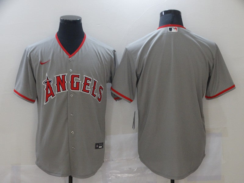 Men's Los Angeles Angels Gray Alternate Replica Team Blank Jersey mysite