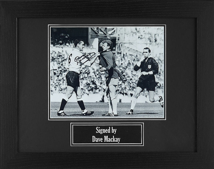 FRAMED SIGNED DAVE MACKAY 10x8