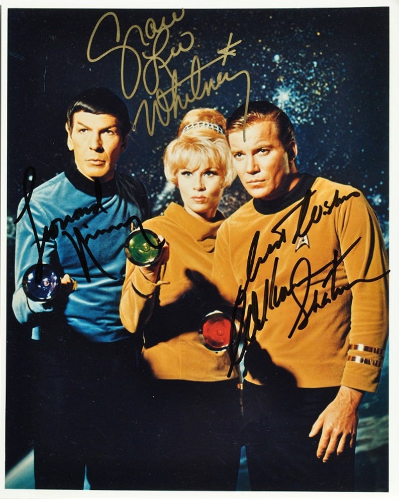 STAR TREK CAST Signed Photo Poster painting X3 William Shatner, Leonard Nimoy, Grace Lee Whitney wcoa