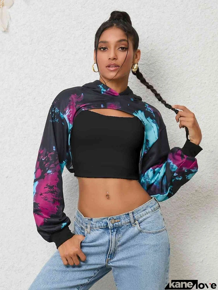 Tie-Dye Long Sleeve Hoodie