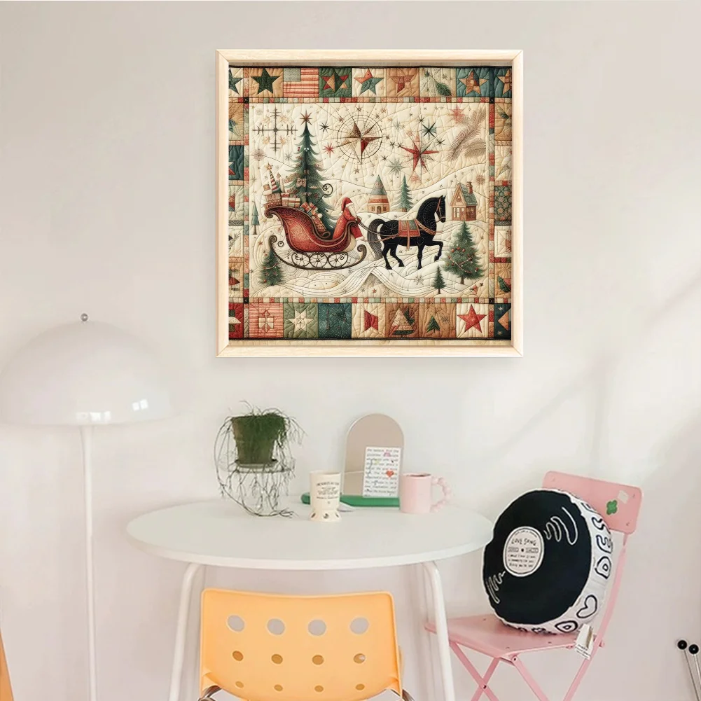 11CT Stamped Cross Stitch Pillowcase - Sleeping Hedgehog(Canvas|45*45CM) - Eco-Friendly Cotton Thread