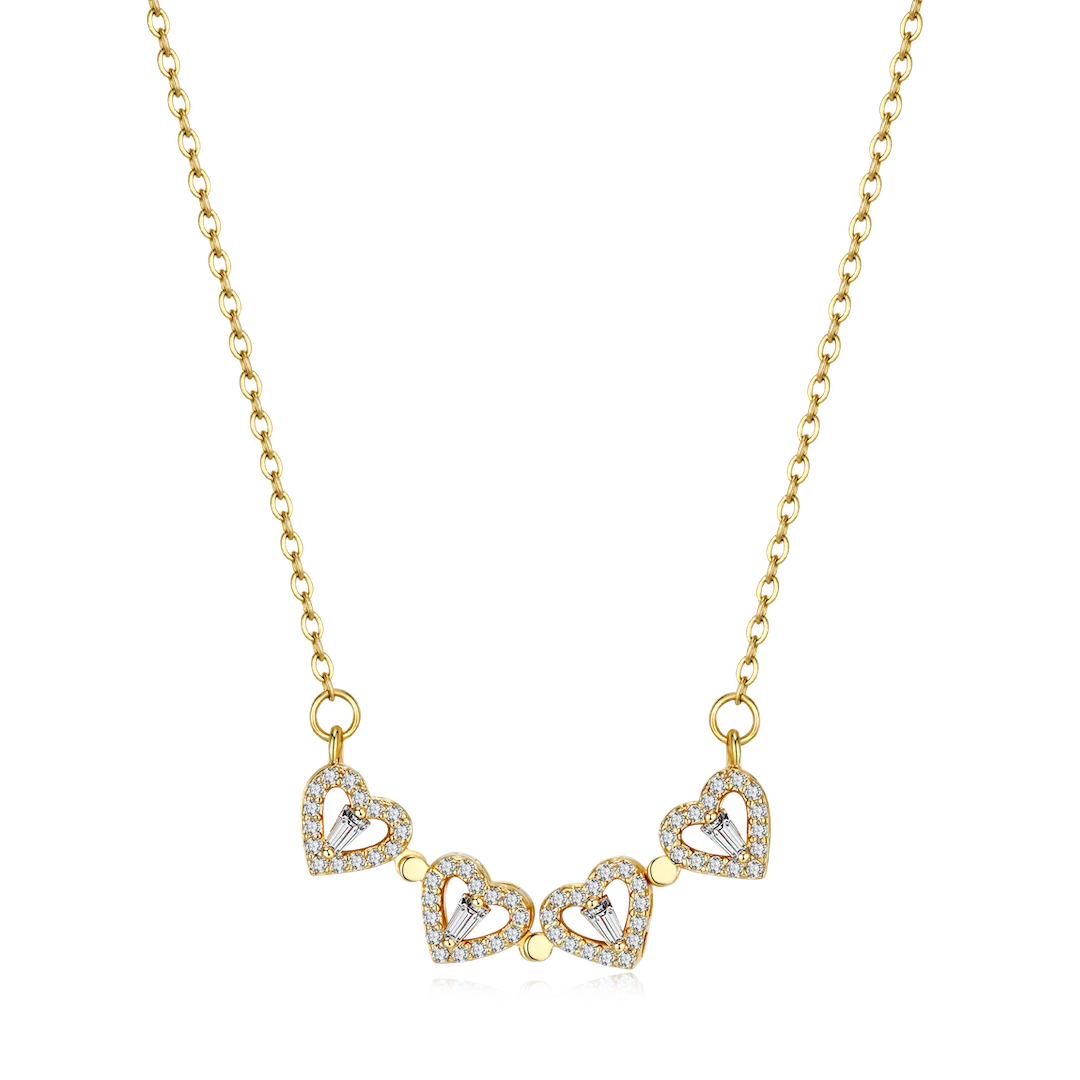 Clover Hearts Necklace