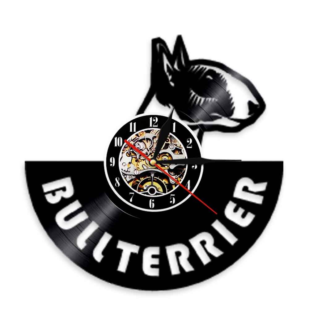 

Bull Terrier - Vinyl Record Wall Clock - Without LED, 501 Original