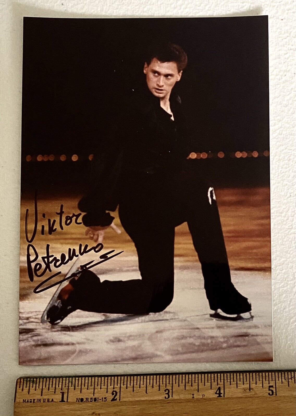 Viktor Petrenko Signed Autographed Olympic Figure Skater 5x7” Photo Poster painting Gold Medal