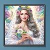 White Dove Beauty-Special Shaped Diamond Painting