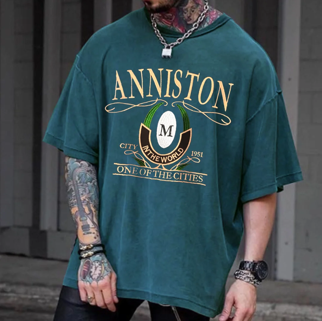 Retro Oversized Anniston Men's T-Shirt