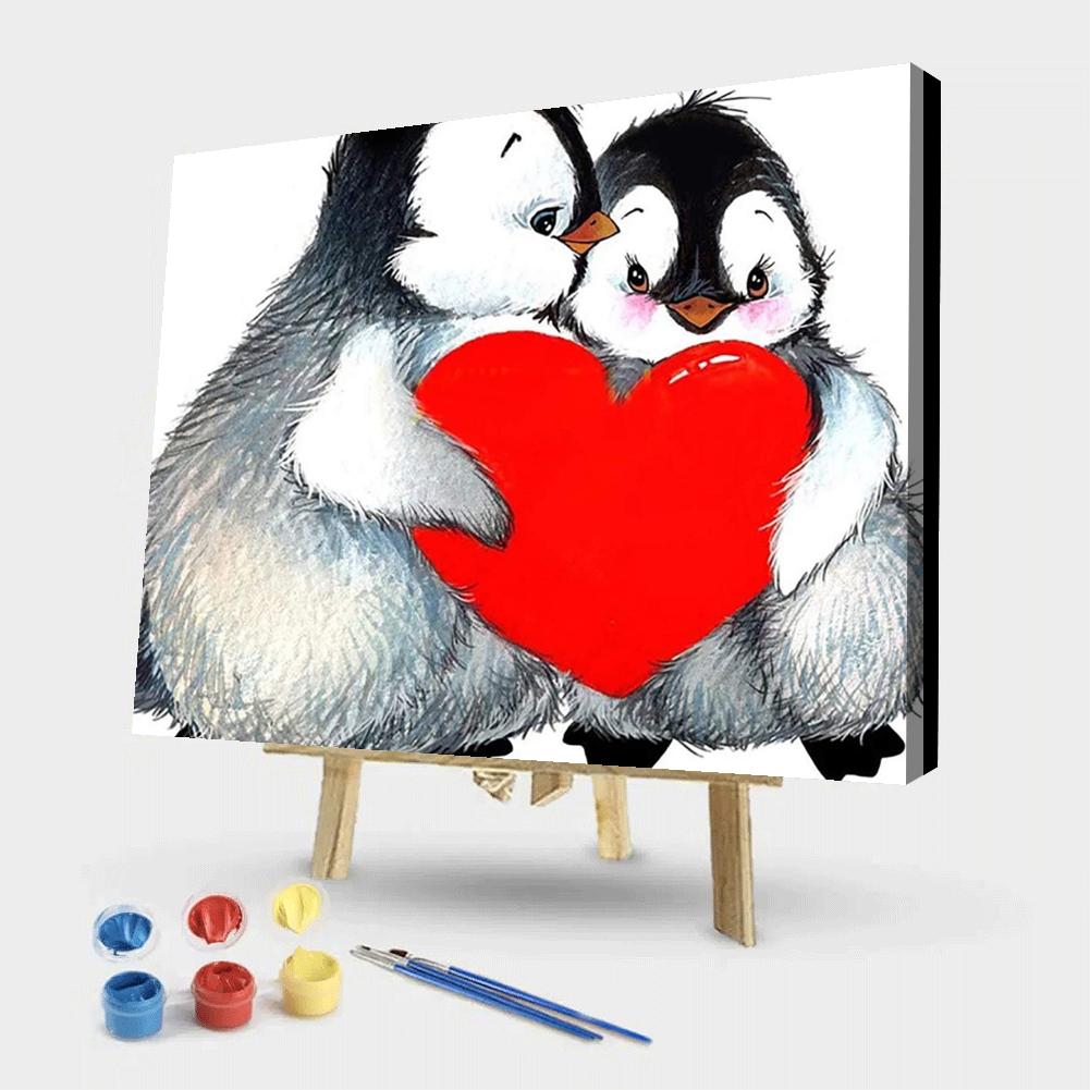 Penguin - Painting By Numbers - 50*40CM gbfke
