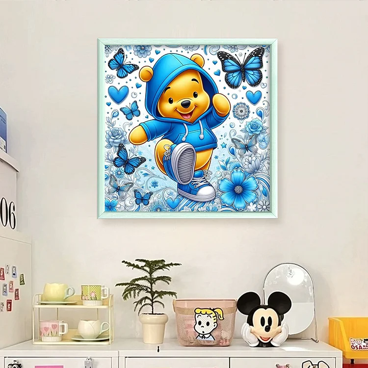 【2025年】エレガントファッションを上品に着 The Winnie Brand】Disney Huacan Pooh Cross Stamped 11CT バッグ