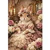 Victorian Bunny Full Stamped Cross Stitch 11CT 3-Strand 40x60cm