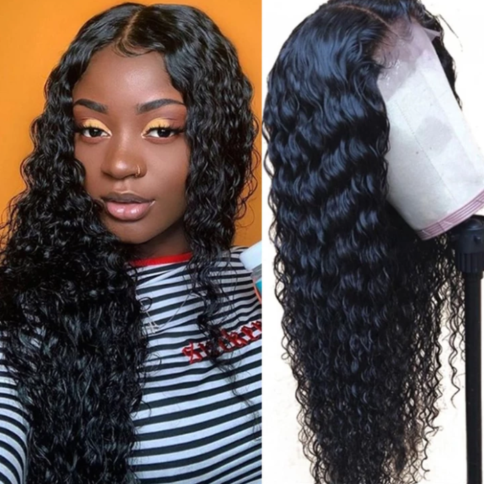 360 Lace Frontal Wig  Hair Curly Human Hair Wigs For Black Women  Remy Hair Pre Plucked With Baby Hair