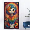 uk.everydayedeals (Limited Stock)Diamond Painting - Full Round - Rainbow Cat (40*70cm)
