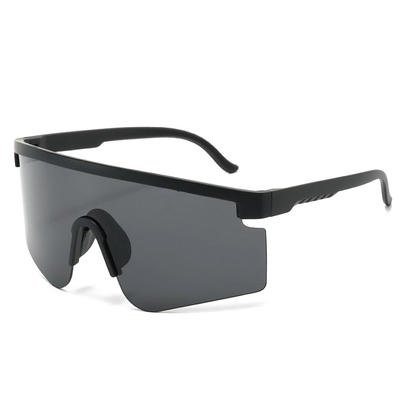 Sports Gradient Color Pc Uv Protection Sport Biker Half Frame Clips Glasses
