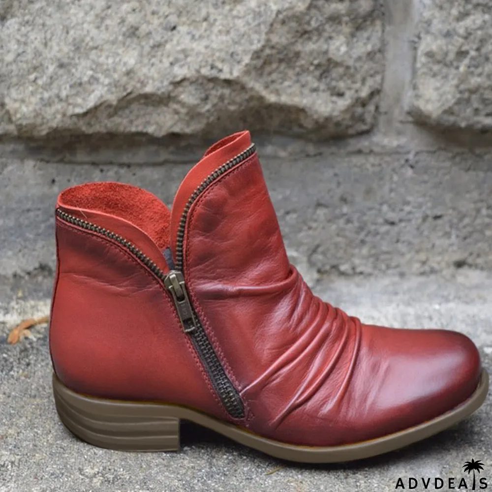 Red Casual Sequins Round Sport Shoes