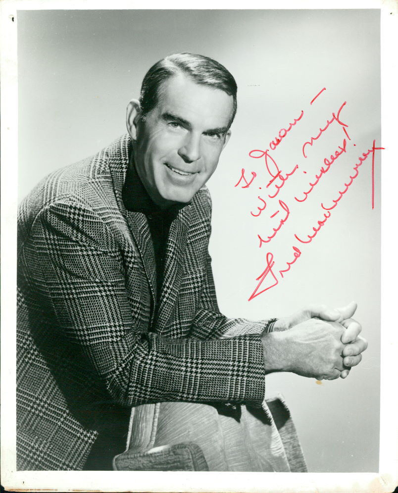 Fred MacMurray (Vintage, Inscribed) signed Photo Poster painting COA