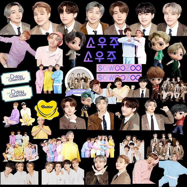 BTS Stickers, BTS merch, BTS Store, BT21 Store